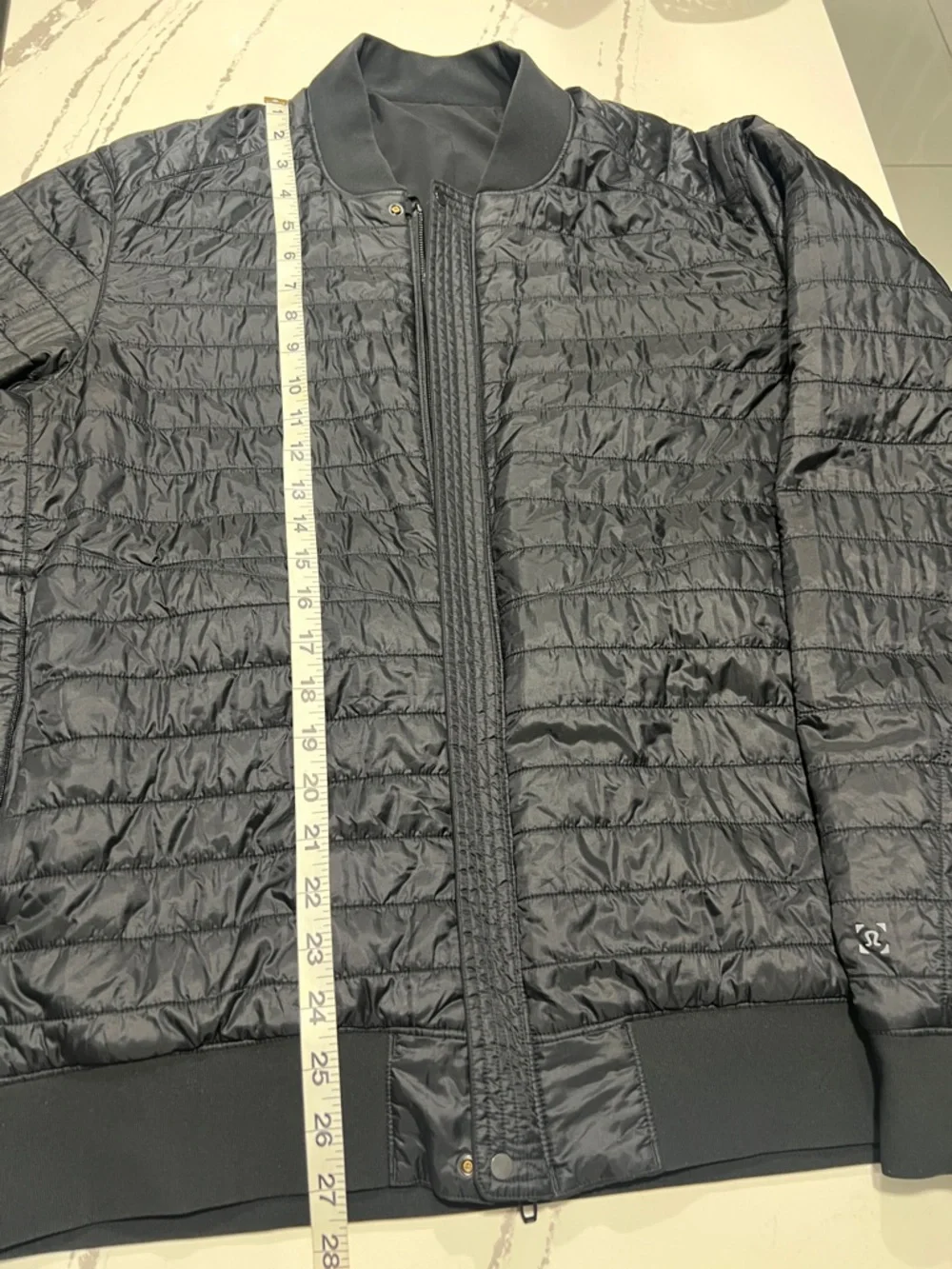 Lululemon Switch Over Reversible Men's Black Bomber Jacket Quilted size L - Picture 7 of 13